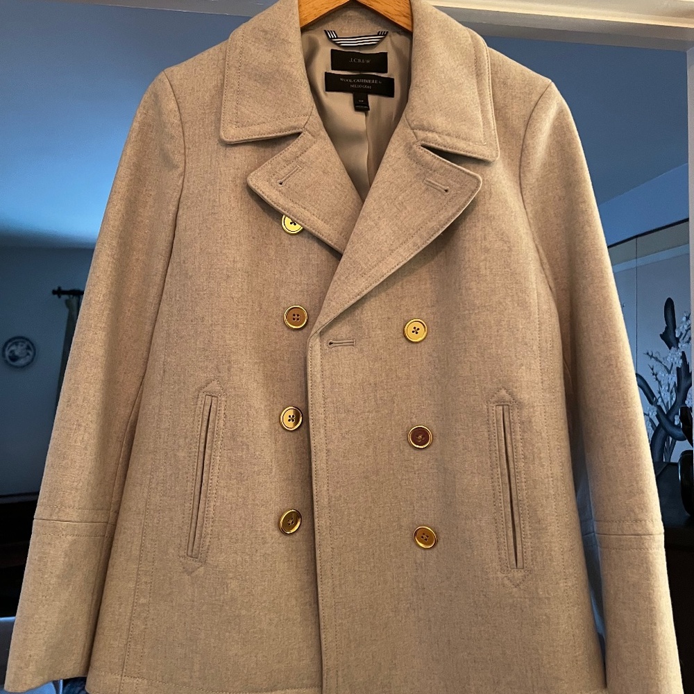 J Crew Gray Peacoat (Women's)